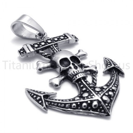 2012 New Classical Pirate Ship's Anchor Titanium Pendant 20116