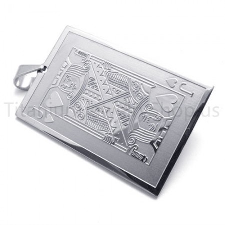 2012 New Silvery Playing Card Titanium Pendant(J) 20144