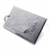 2012 New Silvery Playing Card Titanium Pendant(K) 20146