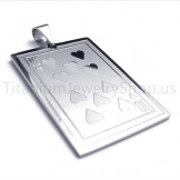 2012 New Silvery Playing Card Titanium Pendant(10) 20168