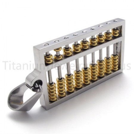 2012 New Golden Abacus Titanium Pendant 20170