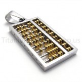 2012 New Golden Abacus Titanium Pendant 20170