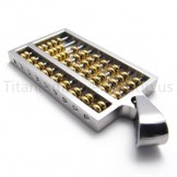 2012 New Golden Abacus Titanium Pendant 20170