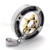 2012 New Hexagram Titanium Pendant 20254