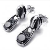 Black Diamond Retro Titanium Earrings 20339