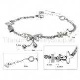 Flying Butterfly Titanium Bracelet