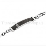 "The only one forever" Titanium Lovers Bracelets