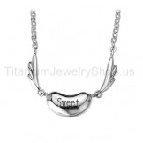 Sweet Angel Titanium Lovers Pendants