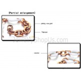 Ceramic Rose Gold Titanium Necklace C749