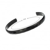 Black Tungsten High Polish Couple Bangles C896