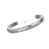 Tungsten Silver High Polish Bangle C897