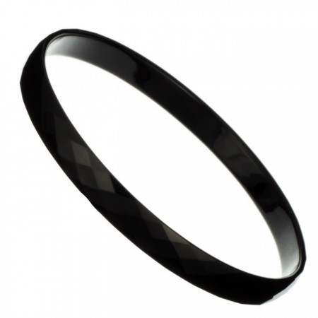 Black Tungsten High Polish Bangle C888