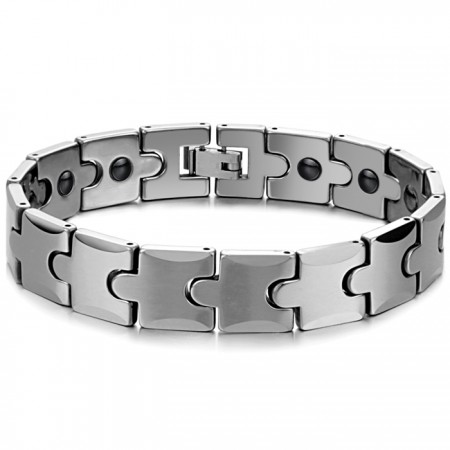 Tungsten Wheat Link Magnetic Energy Health Bracelet C440