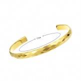 High Polish Tungsten Gold Intricate Multifaceted Design Bracelet Couple Bangles C893