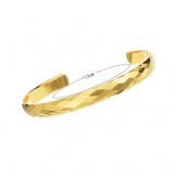 High Polish Tungsten Gold Intricate Multifaceted Design Bracelet Couple Bangles C893