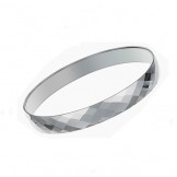 Silver Tungsten High Polish Couple Bangles C890