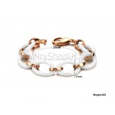 Ceramic and Titanium Rose Gold Bracelet C433