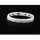 White Ceramic Magnetic Energy Health Bracelet C784