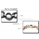 Blcak Ceramic and Rose Gold Titanium Bracelet C425