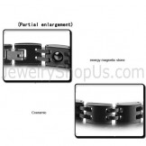 Healthy Black Staple Link Ceramic Bracelet C943