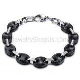 Black Ceramic and Titanium Bracelet C423
