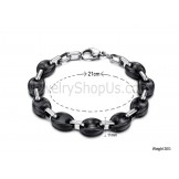 Black Ceramic and Titanium Bracelet C423