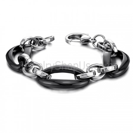 Black Ceramic Titanium Bracelet C411