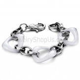 White Ceramic Titanium Bracelet C407