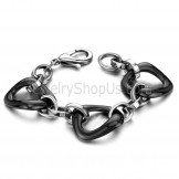 Black Ceramic Titanium Bracelet C407