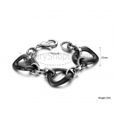 Black Ceramic Titanium Bracelet C407