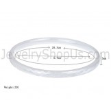 Ceramic Intricate Multifaceted Design Bangle (Black, White) C871