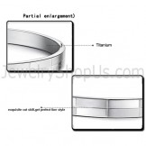 Tatanium Simple-grid Couple Bangles C855