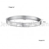 Tatanium Simple-grid Couple Bangles C855