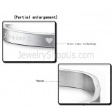 Tatanium Square "Foreverlove" Couple Bangles C865