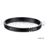 Tatanium Couple Bangles with Rhinestones (Black,Rose Gold) C731