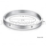 Tatanium "Love Collection" Couple Bangles with Rhinestones C849