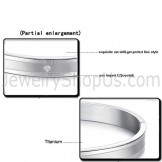 Tatanium "Ture Love Forever" Couple Bangles with Rhinestones C861