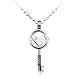 Heart Lock Titanium Pendant (New Style)