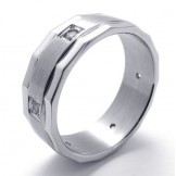 Diamond Titanium Ring 20951