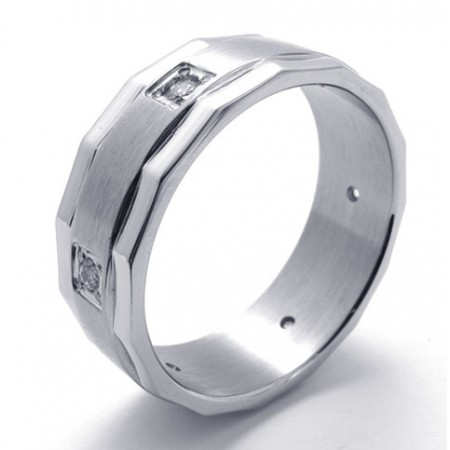 Diamond Titanium Ring 20951
