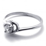 Diamond Titanium Ring for Women 20593