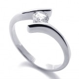 Diamond Titanium Ring for Women 20592