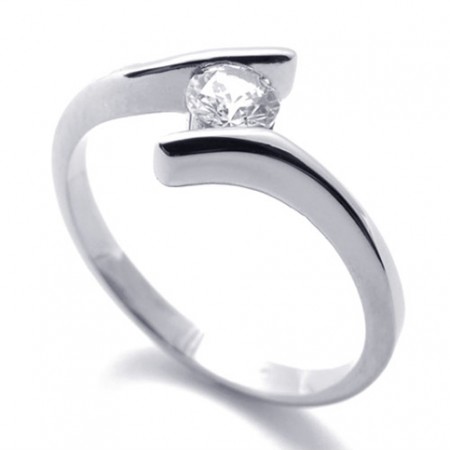 Diamond Titanium Ring for Women 20592