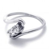 Diamond Women's Titanium Ring 20583