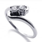 Diamond Women's Titanium Ring 20583