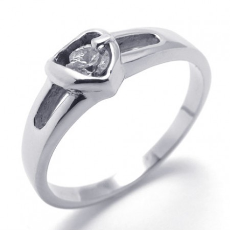 Diamond Titanium Ring for Women 20581