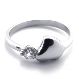 Diamond Titanium Ring for Women 20578