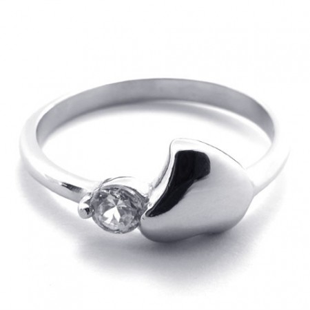 Diamond Titanium Ring for Women 20578
