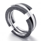Puzzle Black Titanium Ring 20954