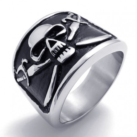 Skull Titanium Ring 20173